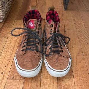 Women’s High Top Brown Van Sneakers